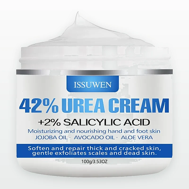 42% Urea Cream + Salicylic Acid 2% + Jojoba Oil + Aloe Vera + Hyaluronic Acid + Shea Butter + Camellia Seed Oil 100G NO BOX